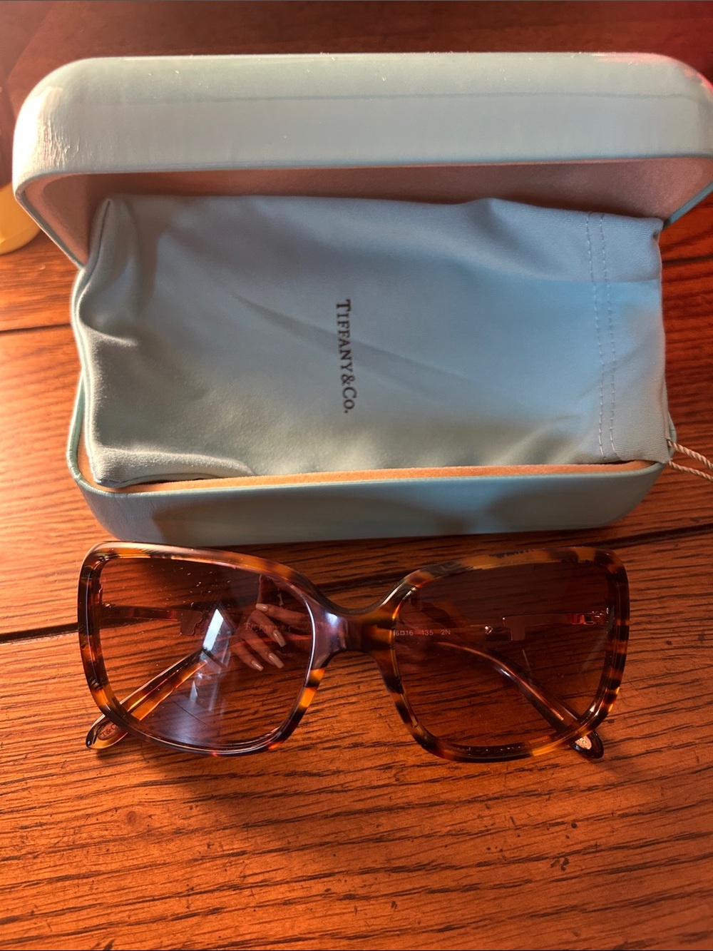 Vintage Tiffany & Co. Women's Tortoiseshell Sunglasses - Brown Lenses